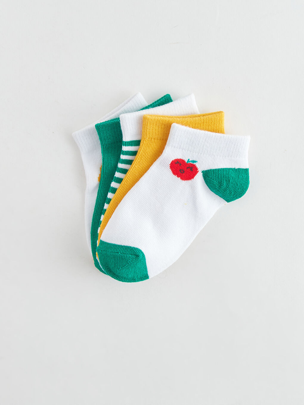 Basic Baby Boy Booties Socks 5-Pack -S4DC83Z1-Q6K - S4DC83Z1