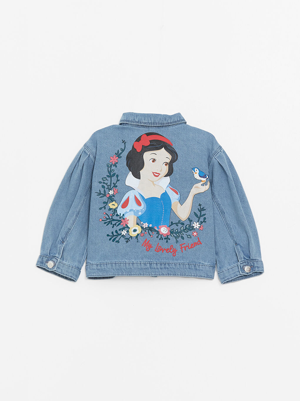 Snow White Printed Baby Girl Jean Jacket S4DS19Z1 563 S4DS19Z1 563 LC Waikiki