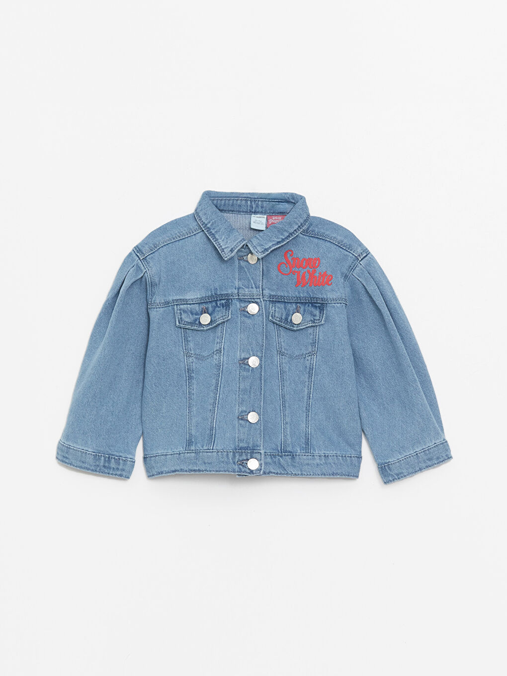 White denim jacket for baby girl 2025