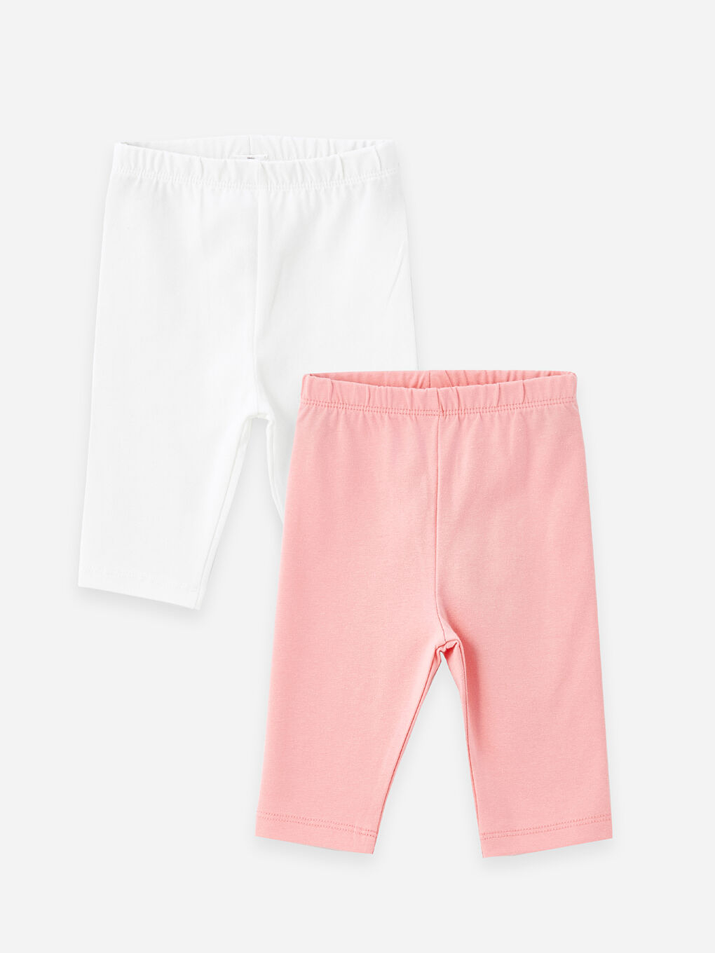 Elastic Waist Basic Baby Girl Tights 2 Pack S4DY05Z1 FLB S4DY05Z1 FLB LC Waikiki