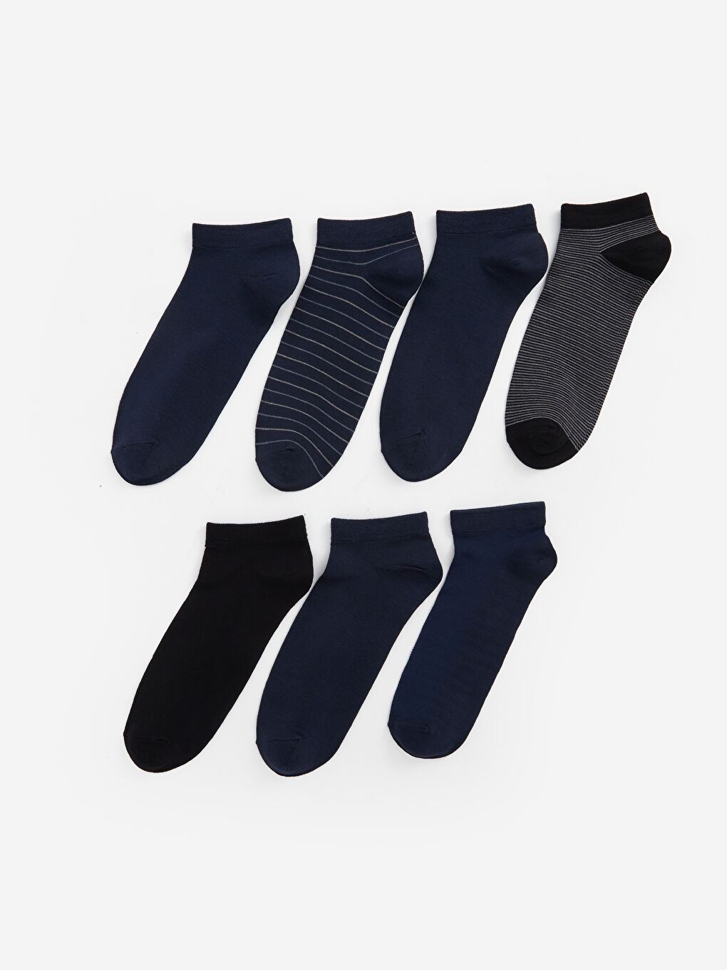 Patterned Bamboo Men's Booties Socks 7-Pack -S4EH48Z8-K00