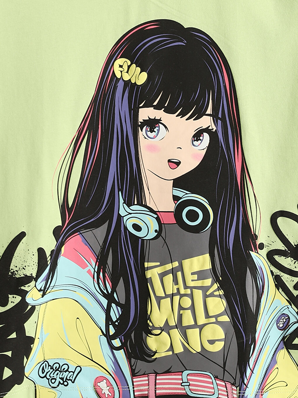 ★日本の職人技★ Neck Crew Anime T-Shirt Girls' Sleeve Short Printed Tシャツ・アパレル