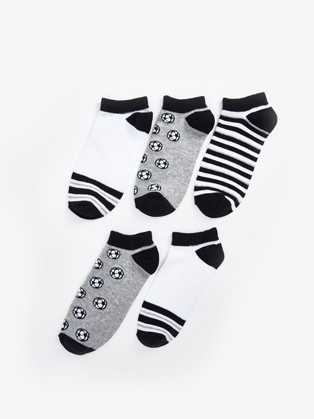Patterned Boy's Booties Socks 5 Pack -S4ET18Z4-K00