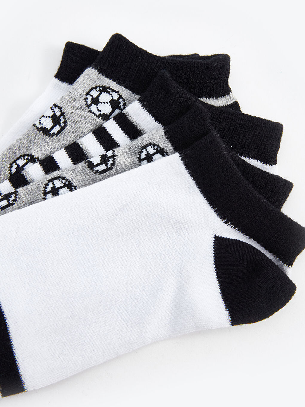 Patterned Boy's Booties Socks 5 Pack -S4ET18Z4-K00