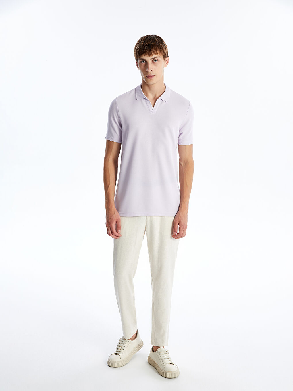 Polo Neck Short Sleeve Men's T-Shirt -S4FP63Z8-J2S