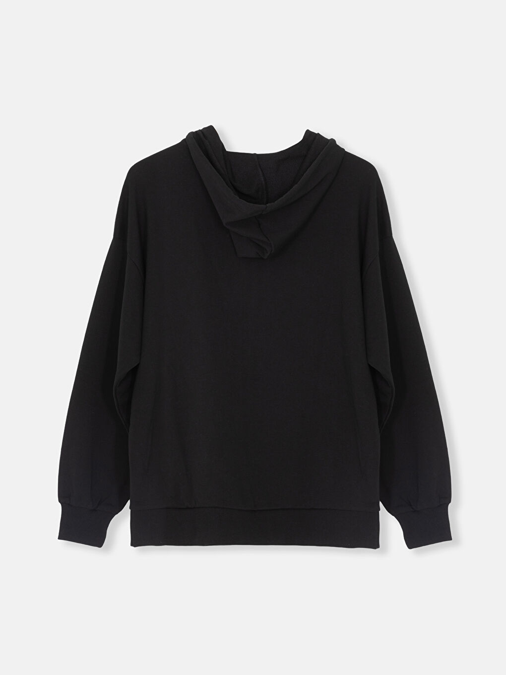 Thick plain black hoodie outlet