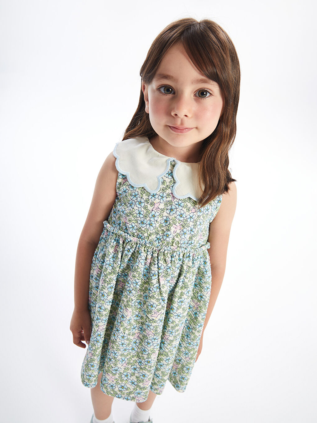 Collar frock for baby girl hot sale