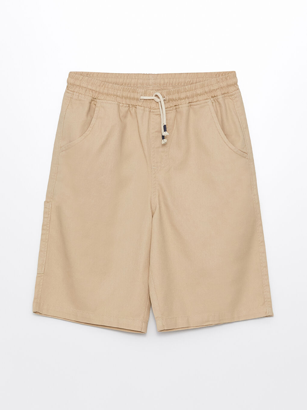 Boys elastic waist khaki shorts discount