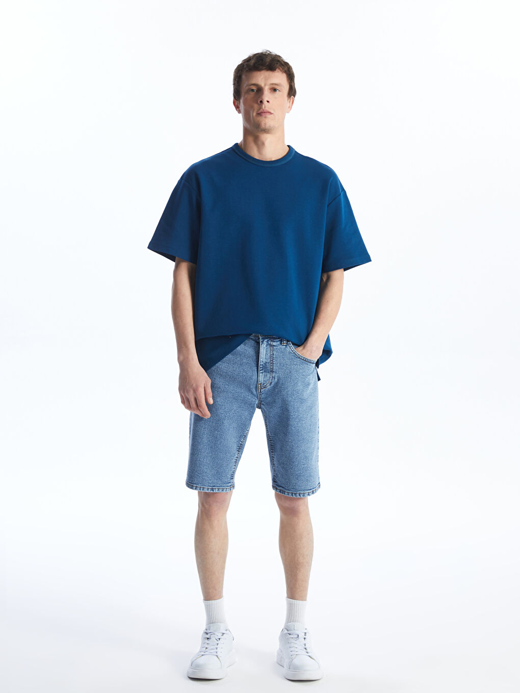 Slim fit jean shorts mens cheap