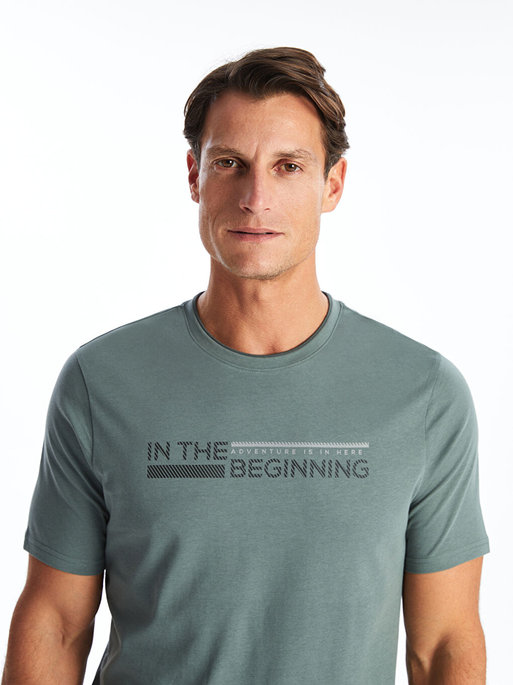 LC WAIKIKI Crew Neck Short Sleeve Printed Combed Cotton Men's T-shirt ...