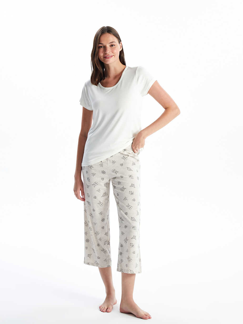 Womens capri pj bottoms top