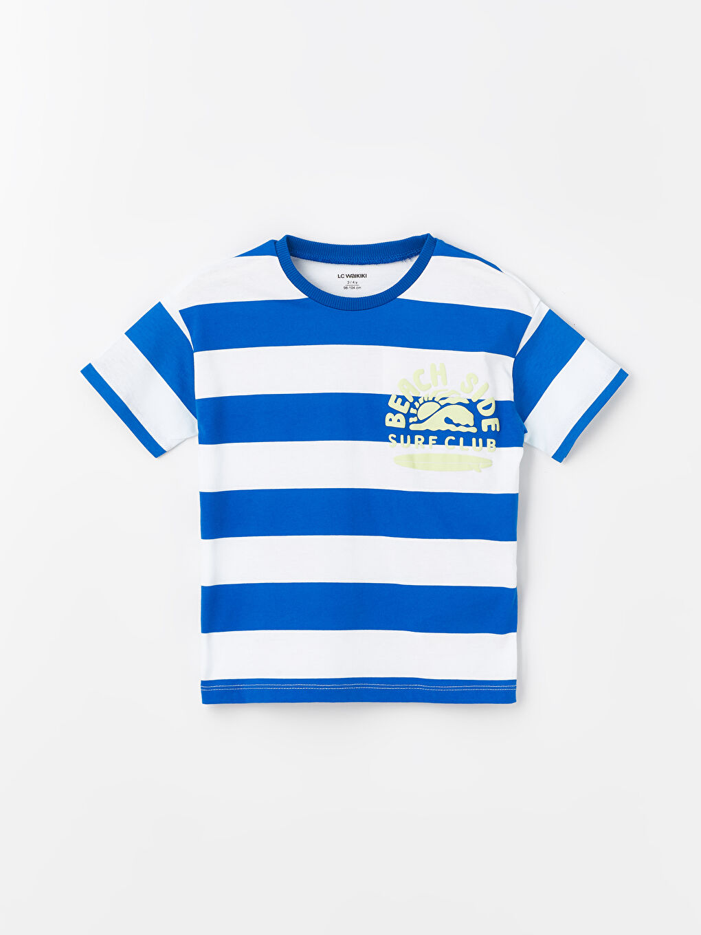 Crew Neck Short Sleeve Striped Baby Boy T-Shirt -S4H610Z1-LEL -  S4H610Z1-LEL - LC Waikiki