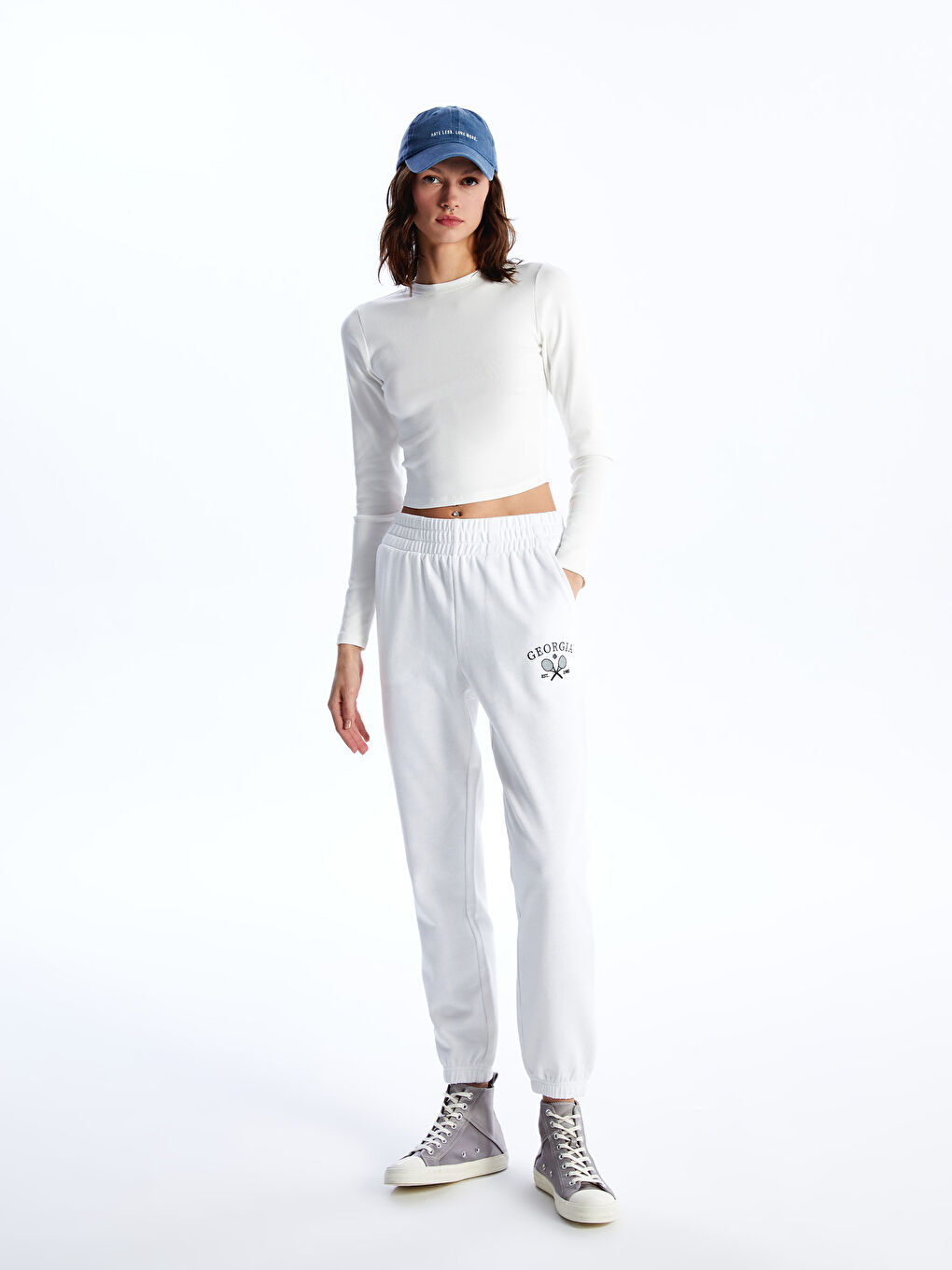 LCW CASUAL Pantalon de survetement imprime a taille elastique pour femme S4HK87Z8 Q6K S4HK87Z8 Q6K LC Waikiki