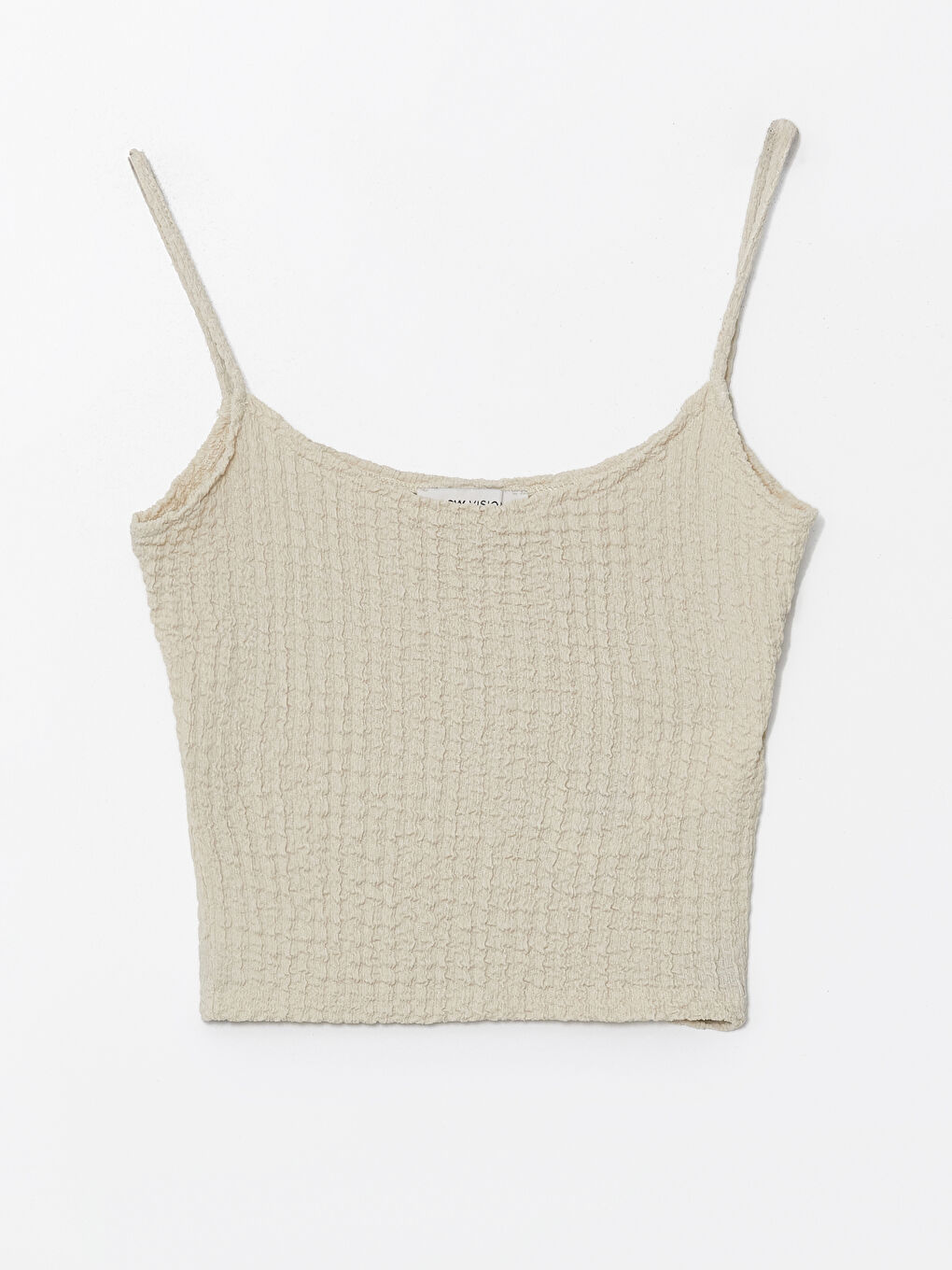 U-Neck Straight Strap Women's Crop -S4IB66Z8-FXP - S4IB66Z8-FXP - LC Waikiki