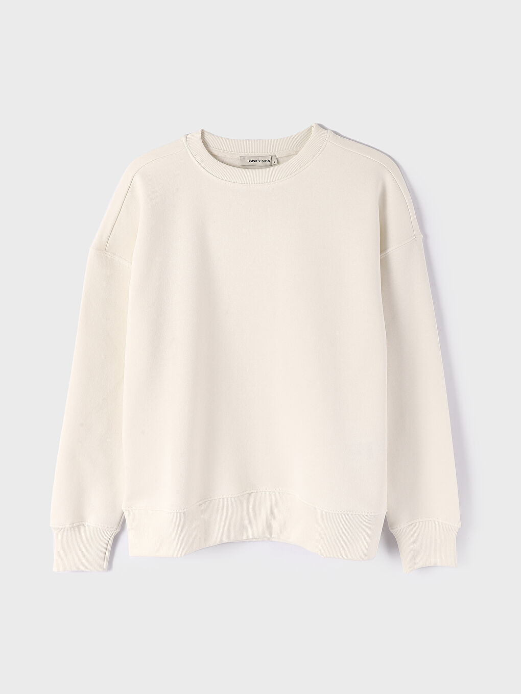 Crew Neck Oversize Women s Thick Sweatshirt S4IH62Z8 FE8 S4IH62Z8 FE8 LC Waikiki