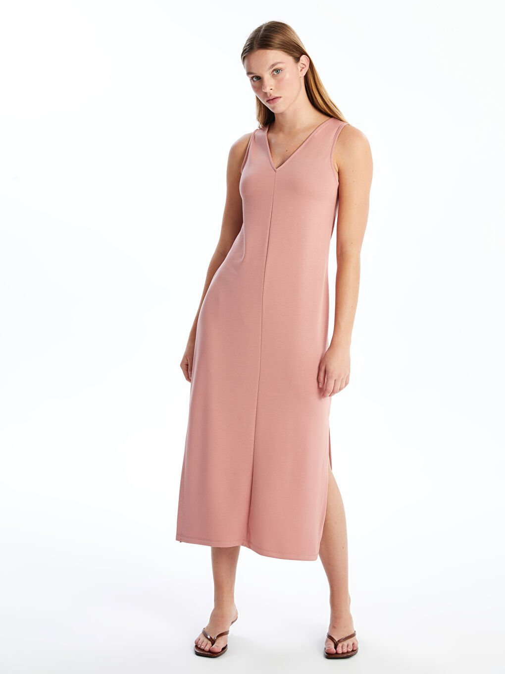 Frau BEIGE Kleid -S4IT25Z8-DS3 - S4IT25Z8-DS3 - LC Waikiki