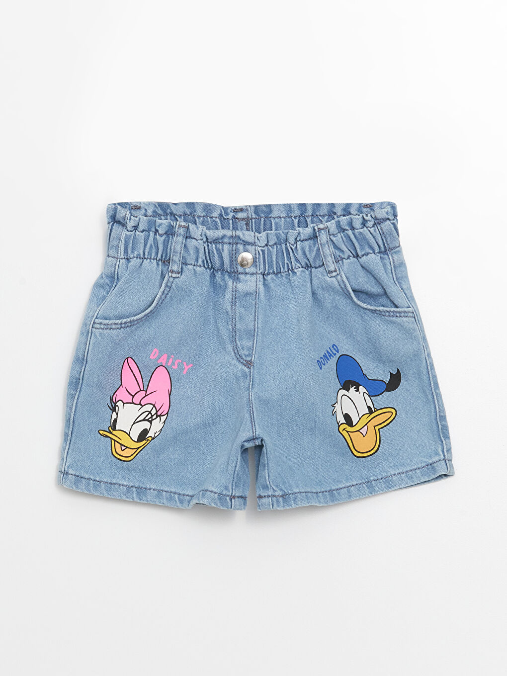 Printed jean shorts cheap