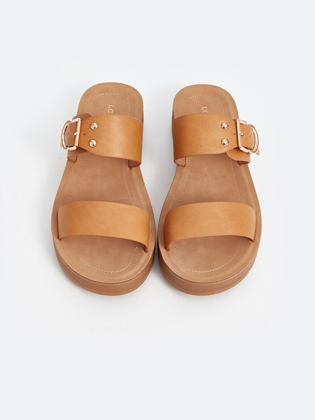 Women's Double Banded Slippers -S4JL16Z8-JJL - S4JL16Z8-JJL