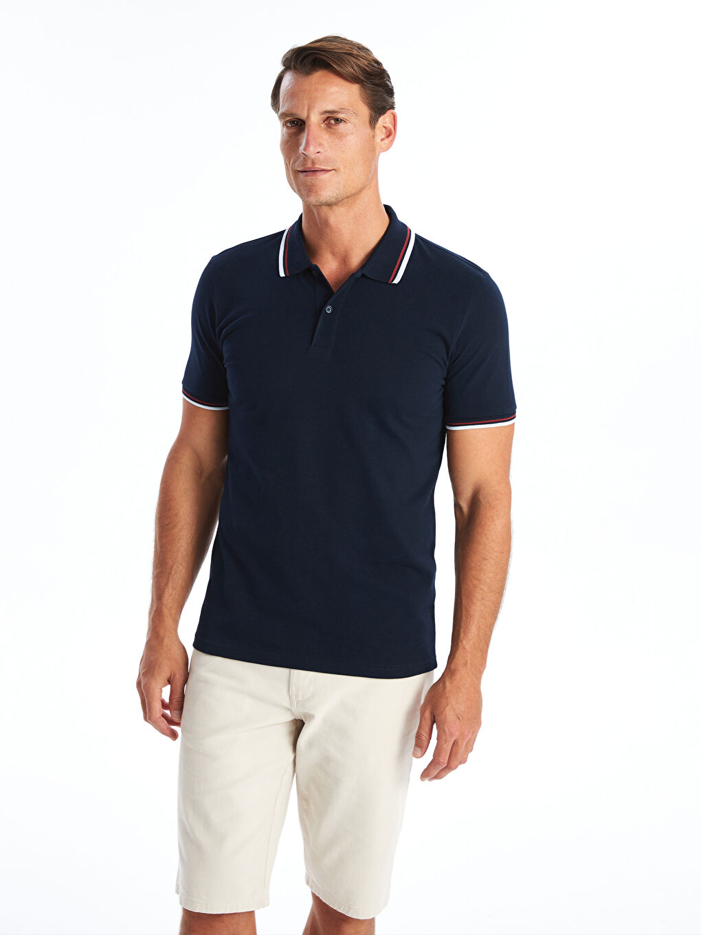Polo Neck Short Sleeve Pike Men's T-shirt -S4K883Z8-RFH Polo Neck Short Sleeve Pike Men's T-shirt -S4K883Z8-RFH