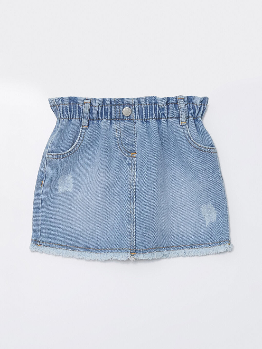 Baby Girl Jean Skirt with Elastic Waist S4KP11Z1 LR1 S4KP11Z1 LR1 LC Waikiki