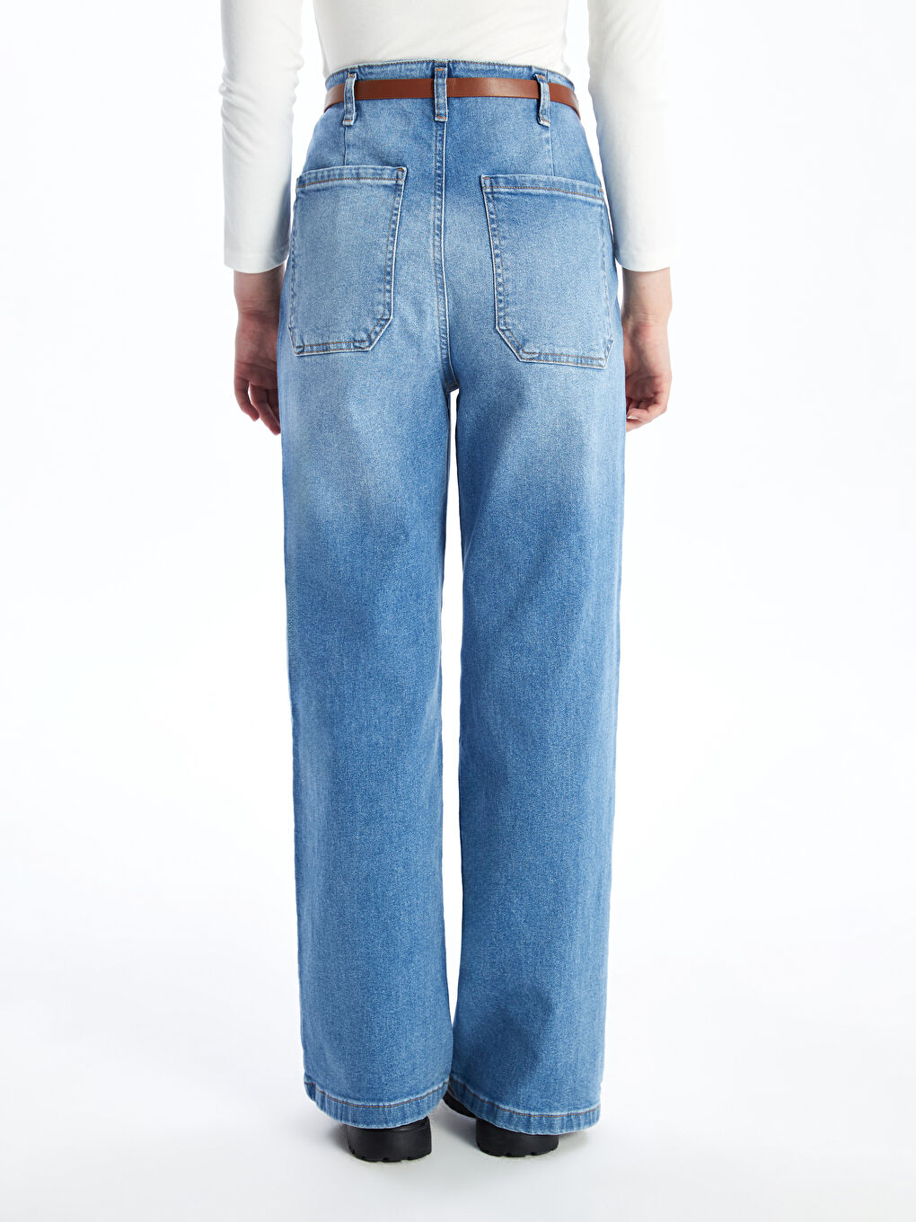 BXCNCKD Korean version denim skirt pants for women's loose