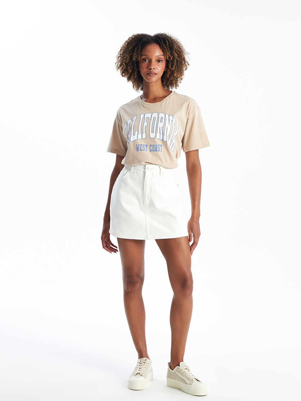 Jupe blanche en jean on sale