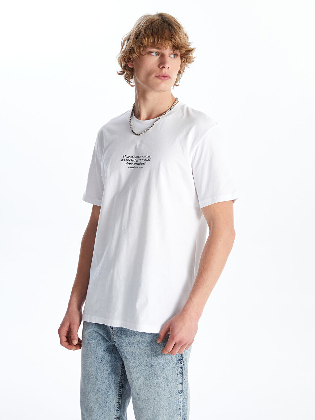 Crew Neck Short Sleeve Printed Combed Cotton Men's T-shirt Crew Neck Short Sleeve Printed Combed Cotton Men's T-shirt
