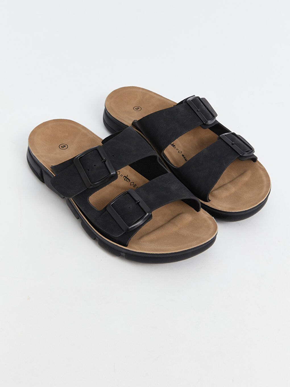 Leather Look Men s Slippers S4ML25Z8 CVL S4ML25Z8 CVL LC Waikiki