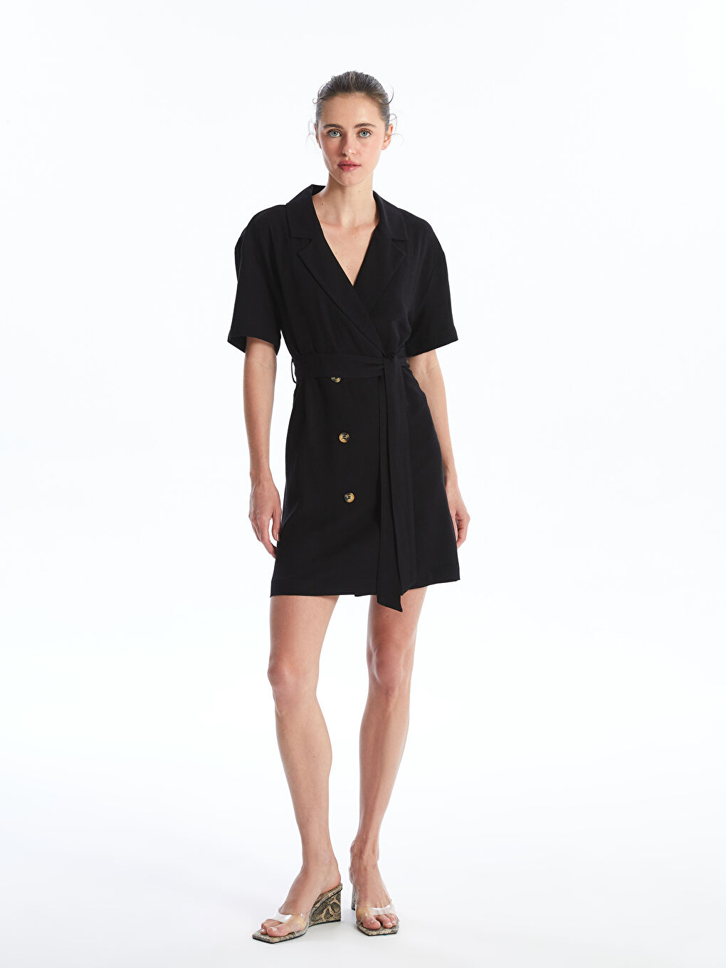 Short sleeve dress jacket top