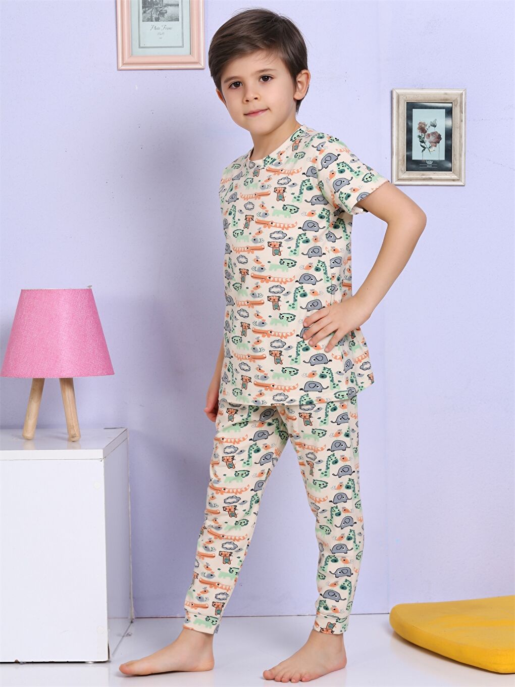 ست پیژامه پسرانه رگولار الماس کیدز S4NV28Z4 | Elmas Kids - Image 2