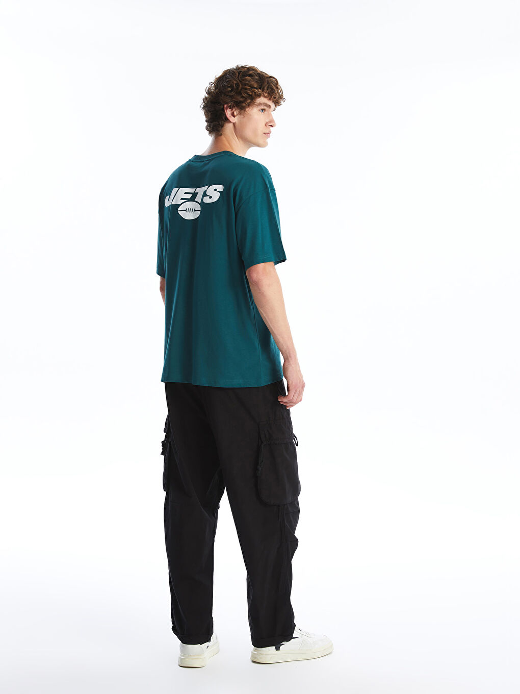 Elastic Waist Men's Cargo Trousers -S4O325Z8-RQL - S4O325Z8
