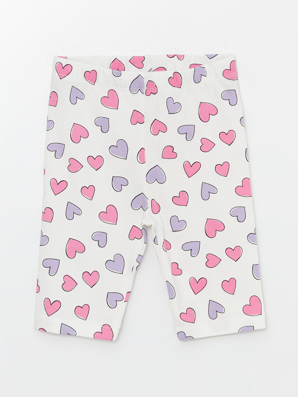 Baby Girl Printed Elastic Waist Short Leggings S4ON63Z1 LRA S4ON63Z1 LRA LC Waikiki