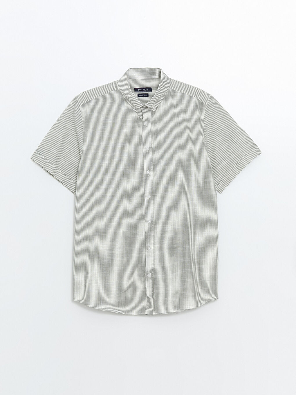 LC WAIKIKI Regular Fit Short Sleeve Striped Poplin Men's