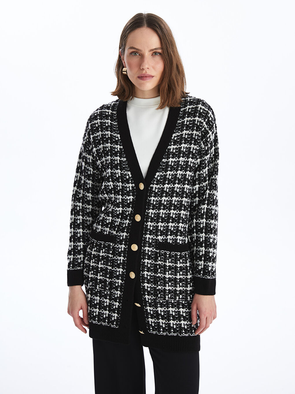 Plaid maxi cardigan store