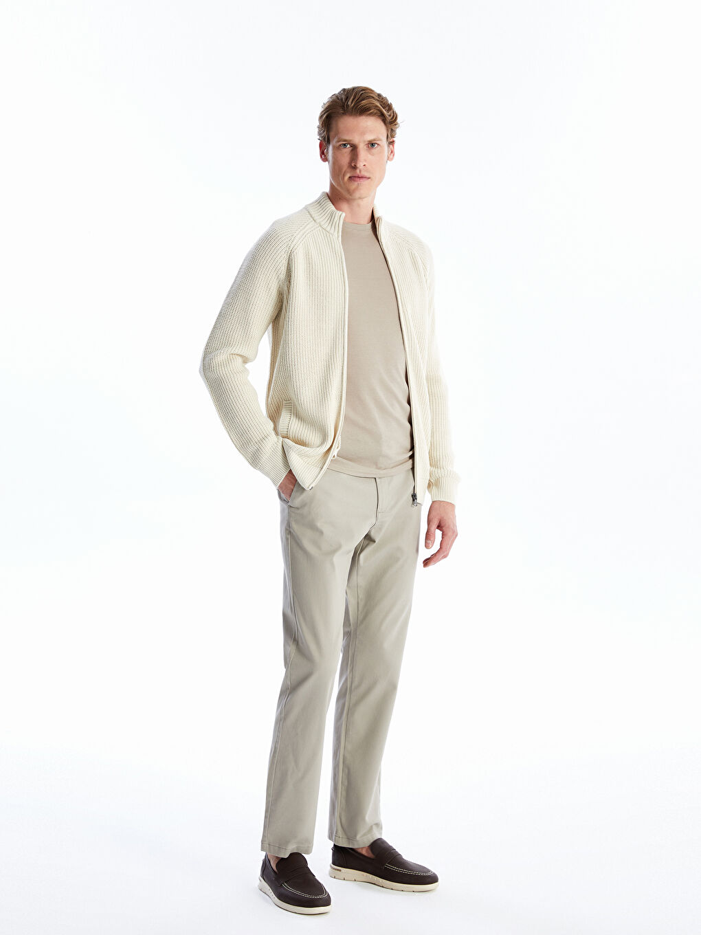 Pantalon chino beige homme 2025