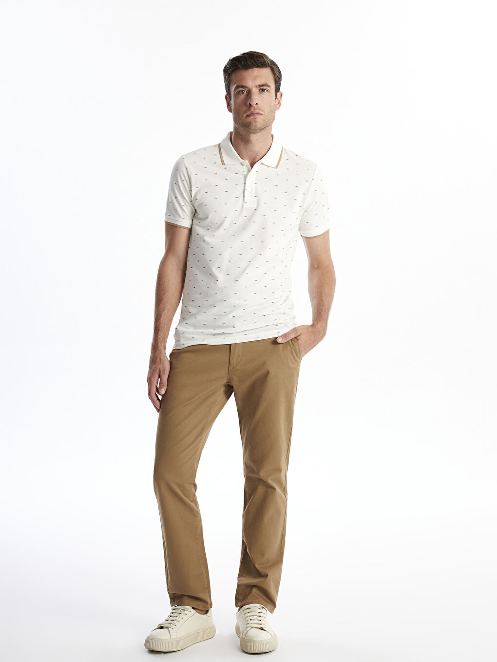 Standard Pattern Gabardine Men's Chino Trousers -W40429Z8-YB6 -  W40429Z8-YB6 - LC Waikiki