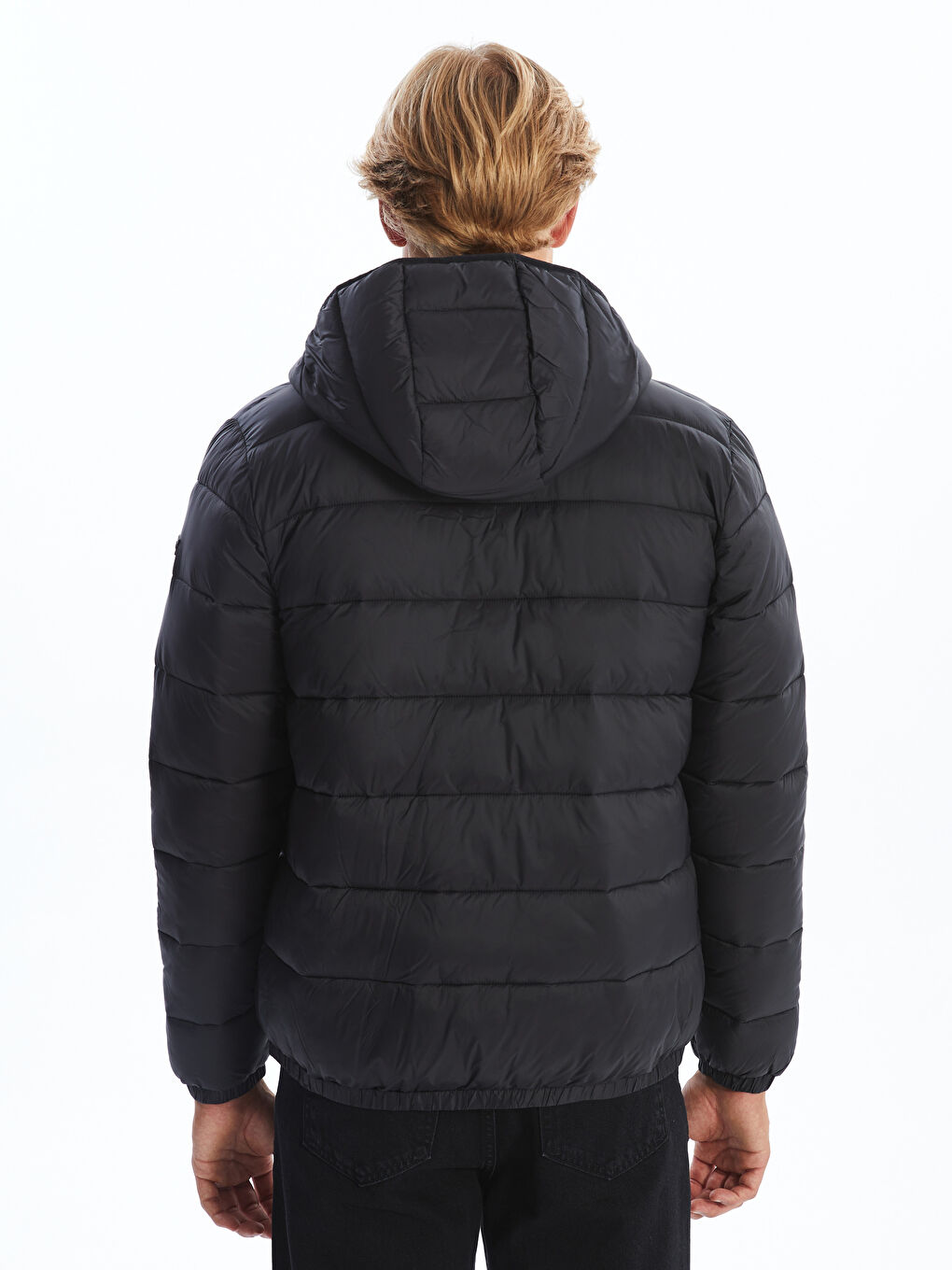 Slim Fit Hooded Men's Down Coat -W40453Z8-CVL - W40453Z8-CVL - LC Waikiki