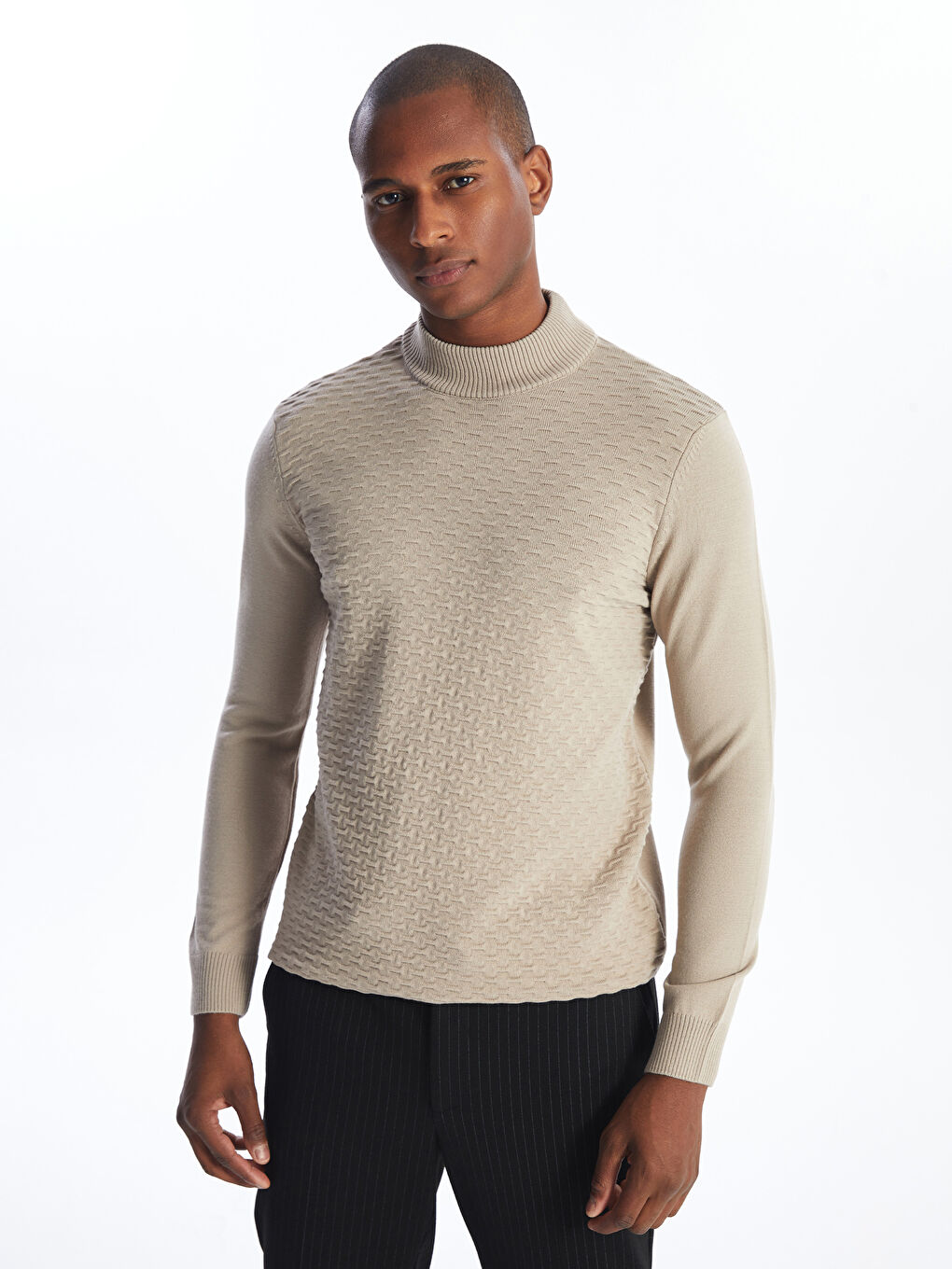 Half turtleneck sweater cheap