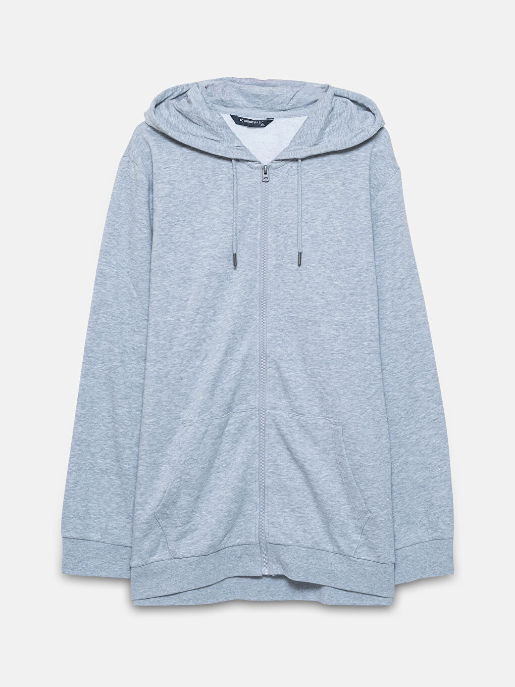 Hooded Long Sleeve Men's Thick Zippered Sweatshirt -W40829Z8