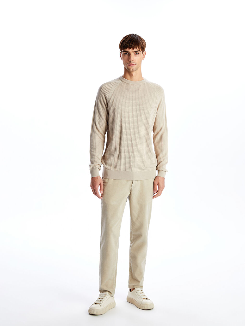 Regular Fit Velvet Men's Trousers -W40930Z8-TA6 - W40930Z8