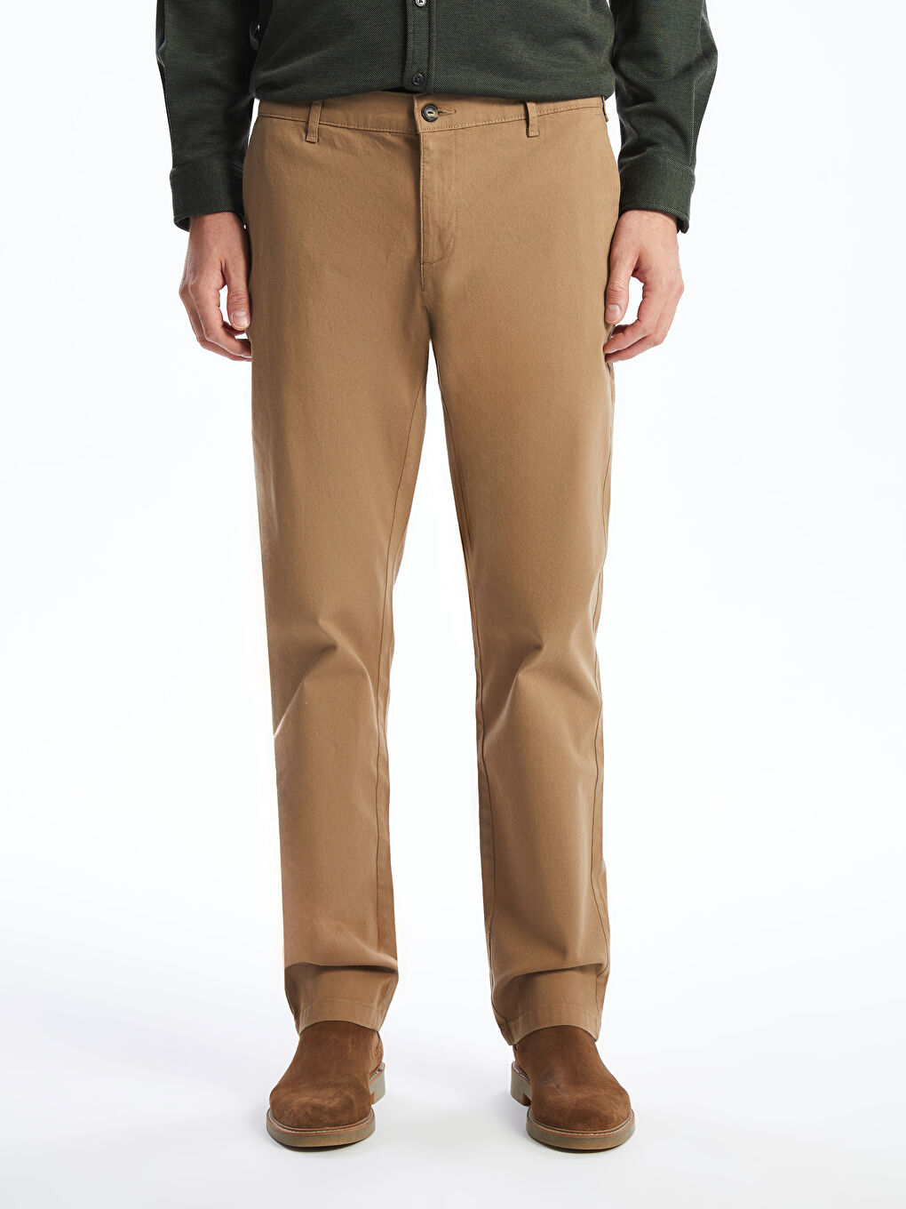 LC WAIKIKI Standard Fit Men's Chino Trousers -W41033Z8-KDE