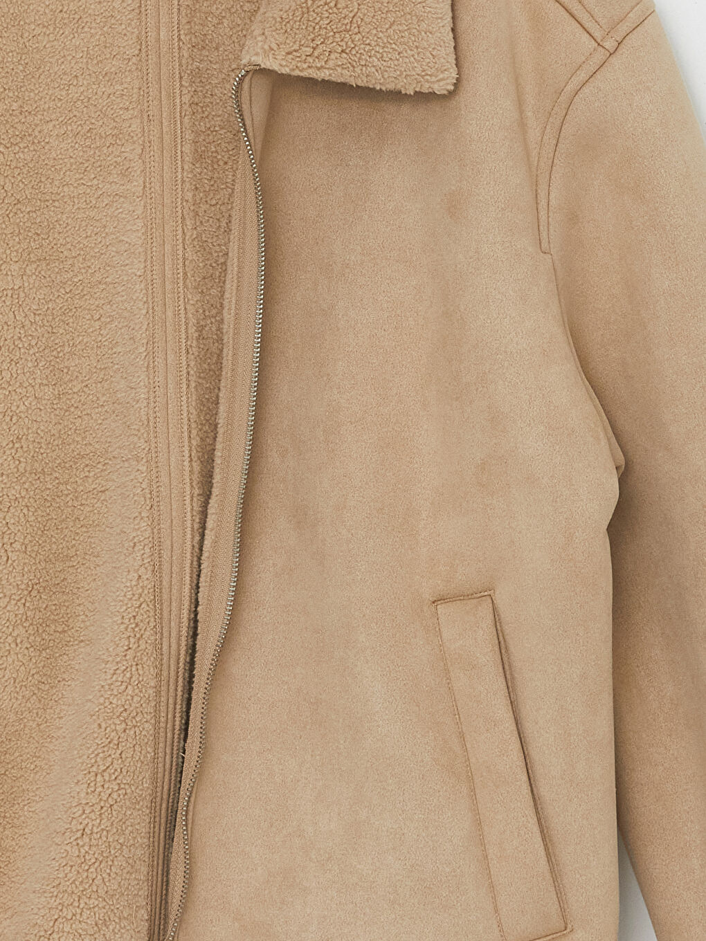 BEIGE Short Coat -W41102Z8-S0L - W41102Z8-S0L - LC Waikiki