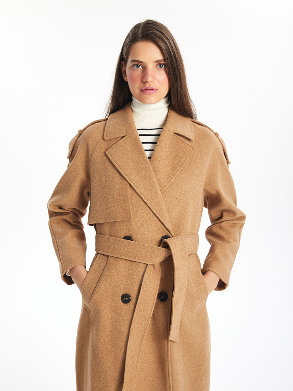 Jacket Collar Oversize Women's Wool Coat -W41125Z8-VH1 Jacket Collar Oversize Women's Wool Coat -W41125Z8-VH1