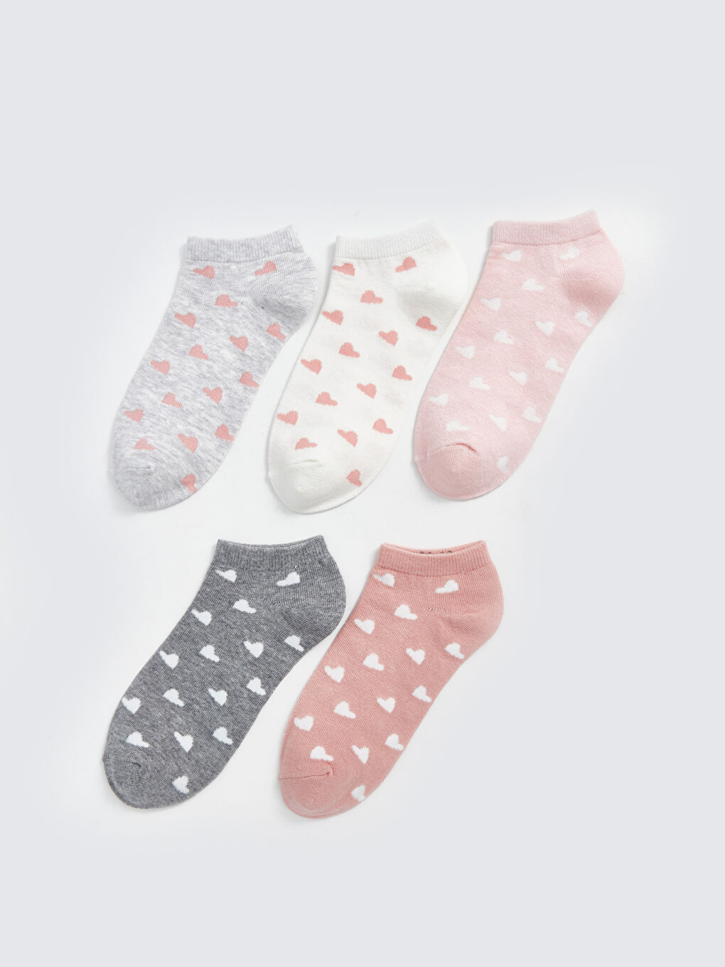 Patterned Women's Booties Socks 5-Pack -W41334Z8-LAL - W41334Z8-LAL - LC  Waikiki