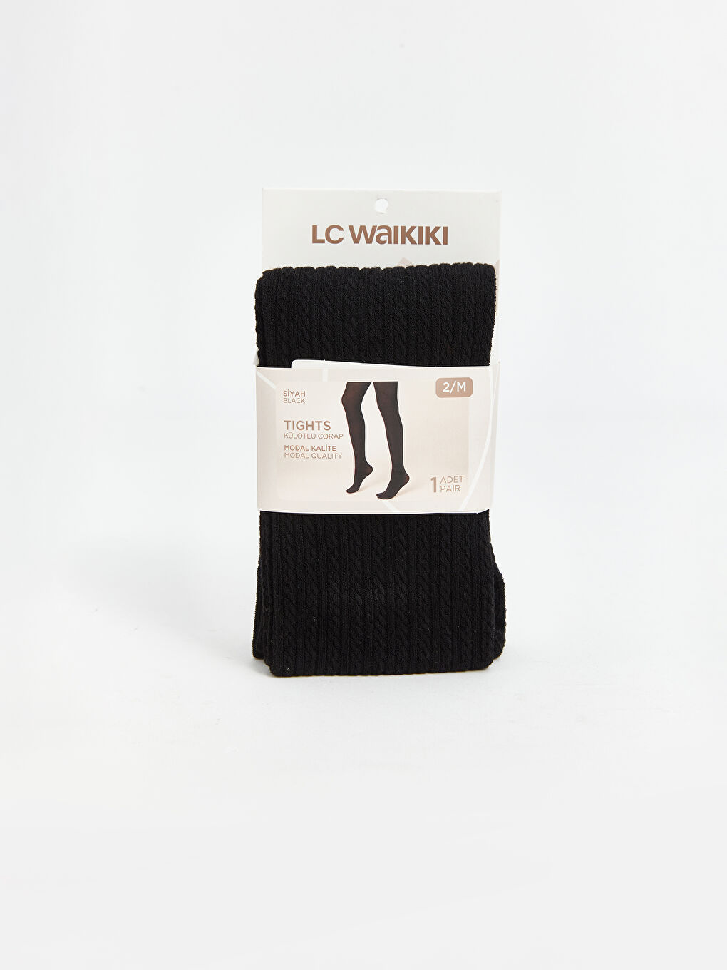 Self-Patterned Women's Pantyhose -W41406Z8-J0F - W41406Z8-J0F - LC Waikiki