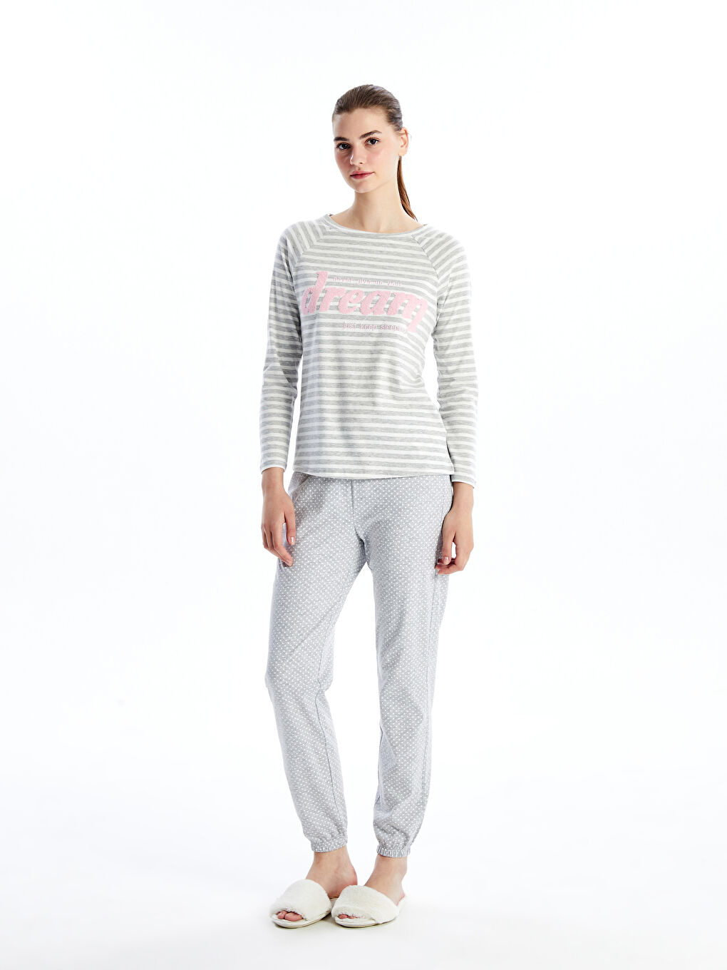 GRIS Ensemble de pyjamas W41454Z8 998 W41454Z8 998 LC Waikiki