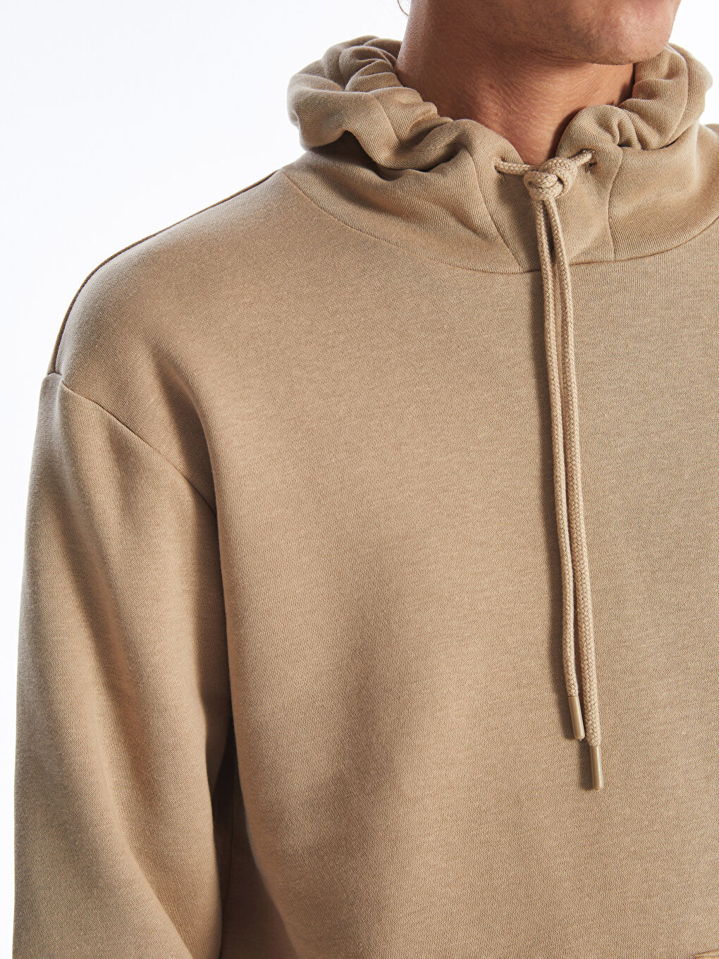 Thick beige hoodie 2025