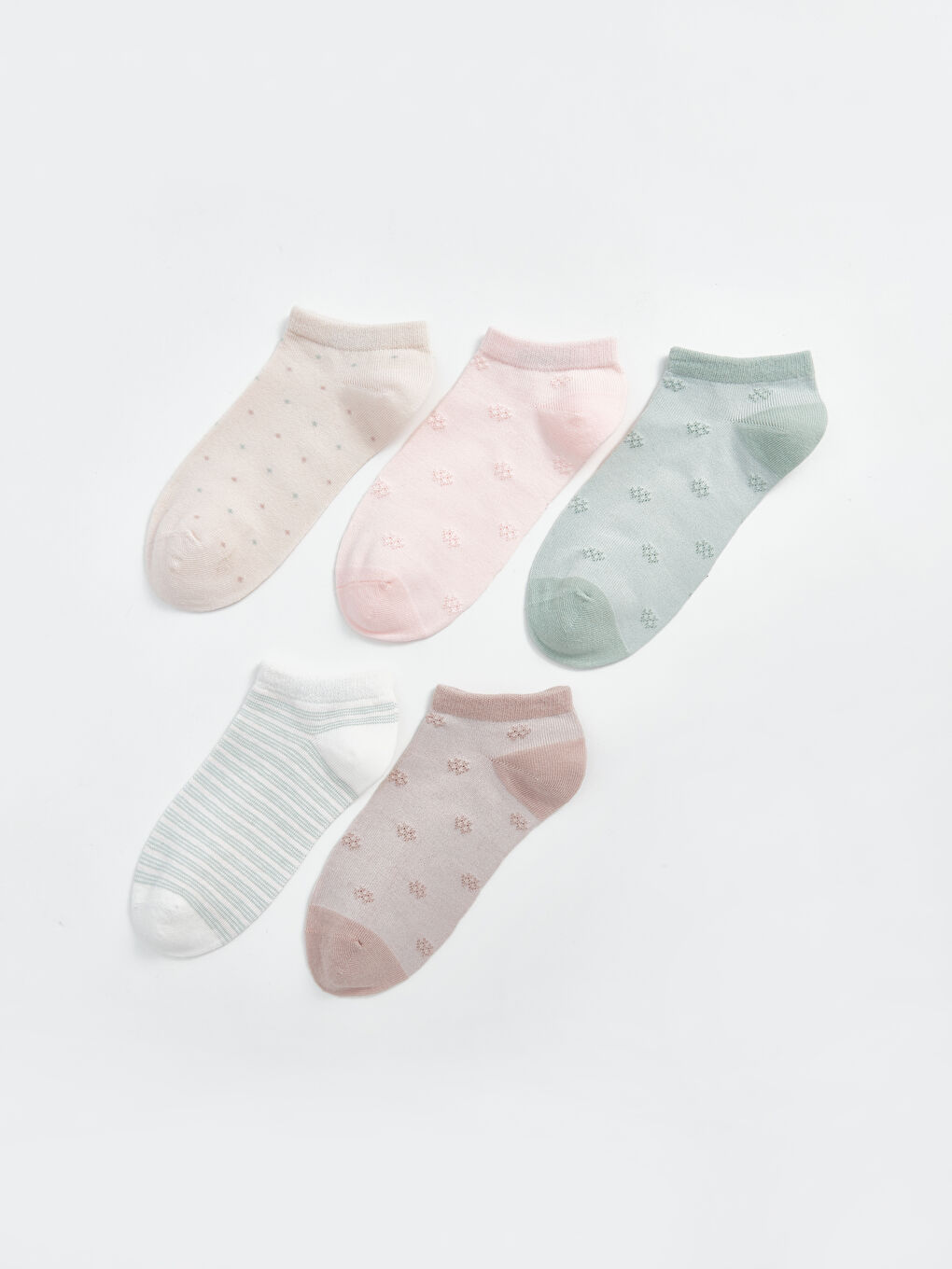 初売りセール Women's Patterned Booties Waikiki  LC - W41713Z8-G4J - -W41713Z8-G4J 5-Pack Socks ピンズ・ピンバッジ・缶バッジ