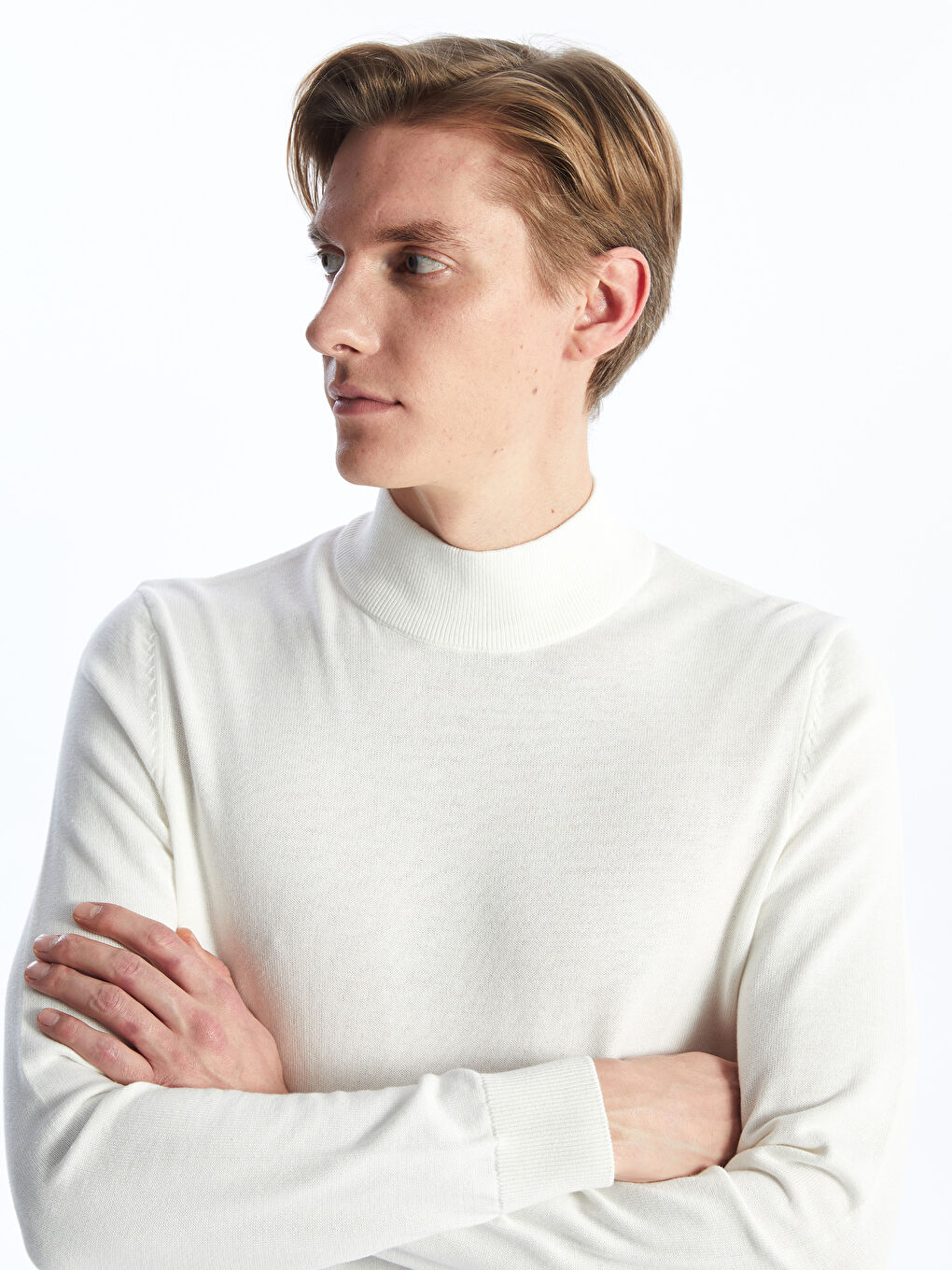 Half turtleneck top hot sale