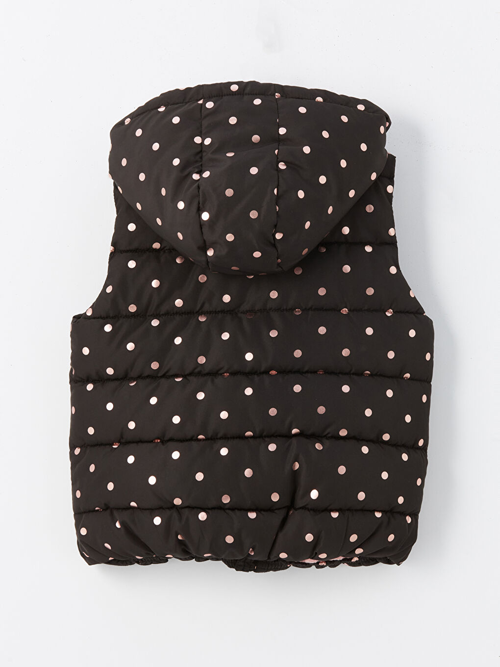 Polka dot puffer vest new arrivals